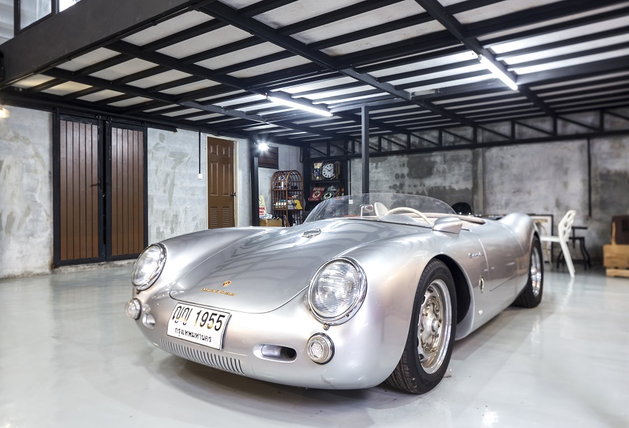 Porsche 550 Spider Replica คันนี้ที่พิเศษหน่อยตรงที่ตัวถังทำในเยอรมนี น่าจะเป็น Replica ที่ดูเหมือนที่สุดในเมืองไทย 