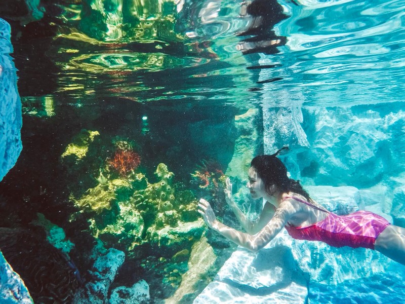 13.อะควอเรียมใต้สระว่ายน้ำ (Custom)