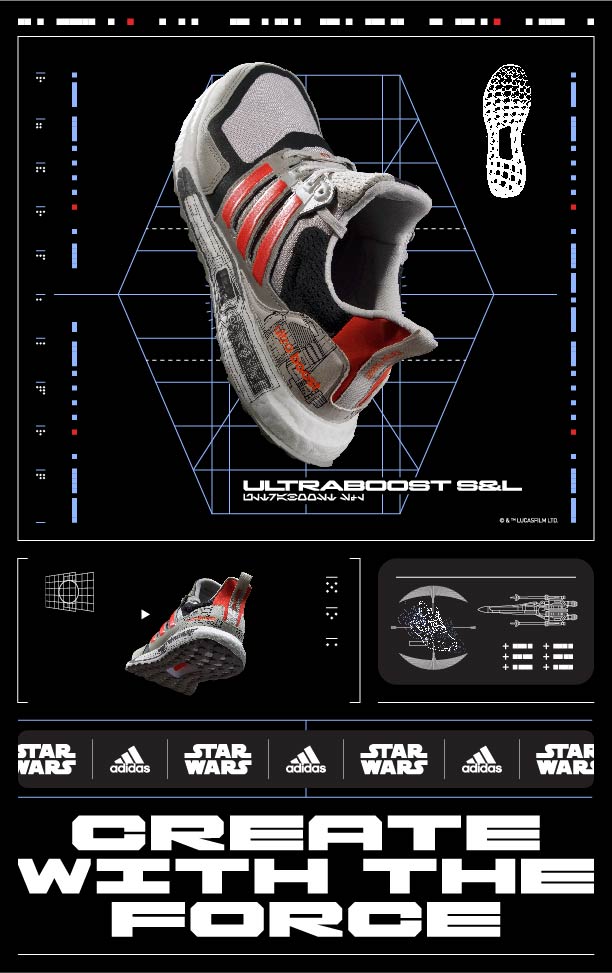 adidas X Star Wars Space Battle-Themed Pack (Ultraboost S&L Star Wars 2)