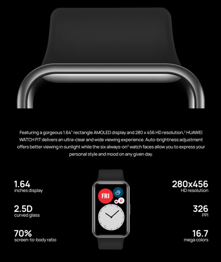 HUAWEI WatchFit_AMOLED Display 2