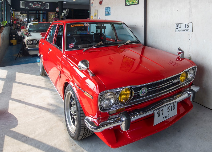 Datsun Bluebird 510 SSS เครื่องยนต์ 1600 ซี.ซี. หนึ่งในรถที่เป็นตำนานของดัทสัน ที่ได้ชื่อว่ามีความแข็งแกร่งและทนทานในฐานะแชมป์แอฟริกันซาฟารีแรลลี่ เมื่อปี 1970